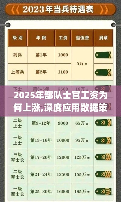 2025年部队士官工资为何上涨,深度应用数据策略_储蓄版2.401