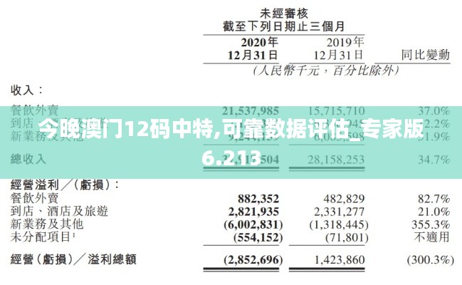 今晚澳门12码中特,可靠数据评估_专家版6.213
