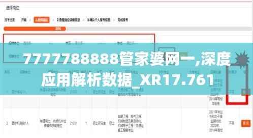 7777788888管家婆网一,深度应用解析数据_XR17.761