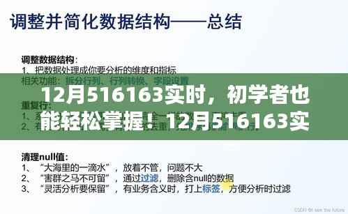 初学者轻松掌握,12月516163实时任务完成步骤详解