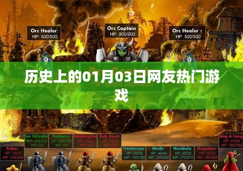 历史上的今日,网友热门游戏一览