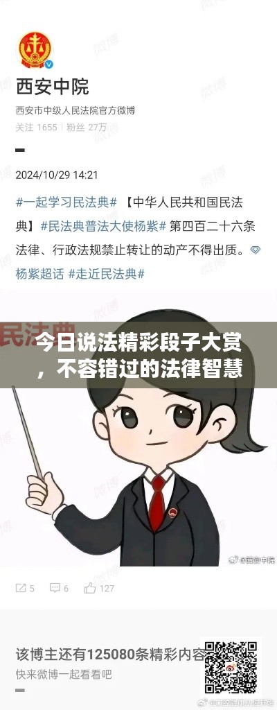 今日说法精彩段子大赏,不容错过的法律智慧分享