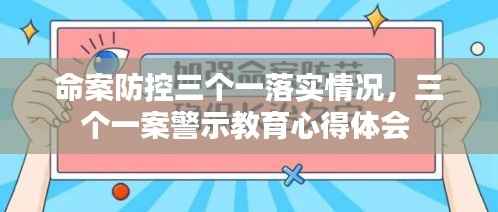 命案防控三个一落实情况,三个一案警示教育心得体会