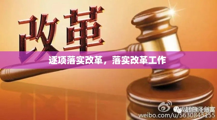 逐项落实改革,落实改革工作