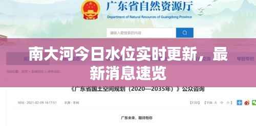 南大河今日水位实时更新,最新消息速览